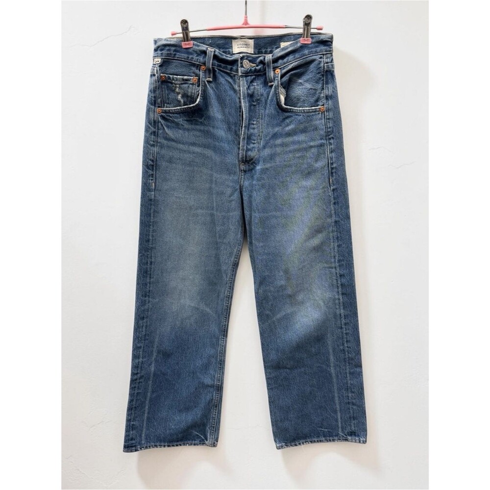 Citizens of Humanity Gaucho Jeans Women’s Size 24 Medium Wash Button Fly Denim - Picture 1 of 7